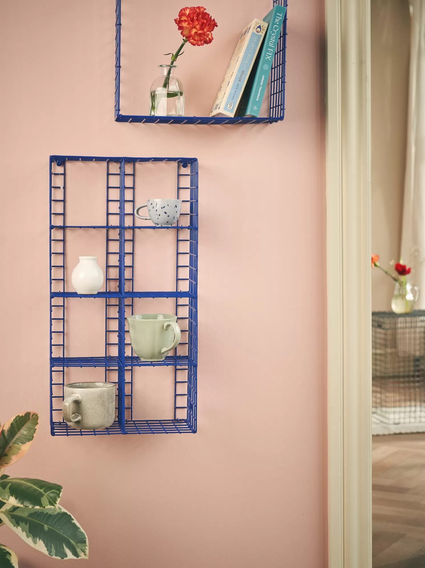 Sale Søstrene Grene Schweiz CUP RACK Wandregal Navy