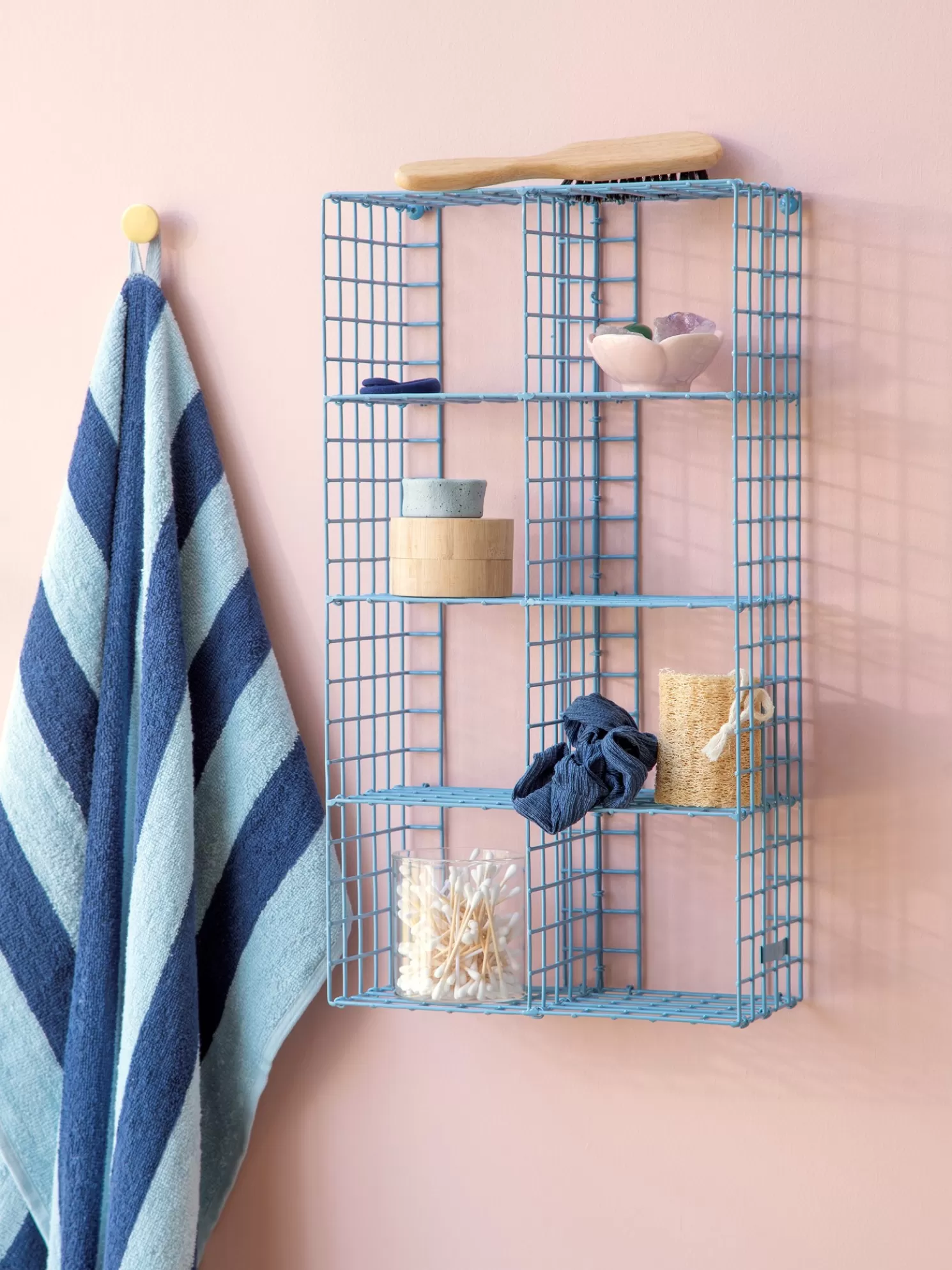 Clearance Søstrene Grene Schweiz CUP RACK Wandregal Smokey Blue