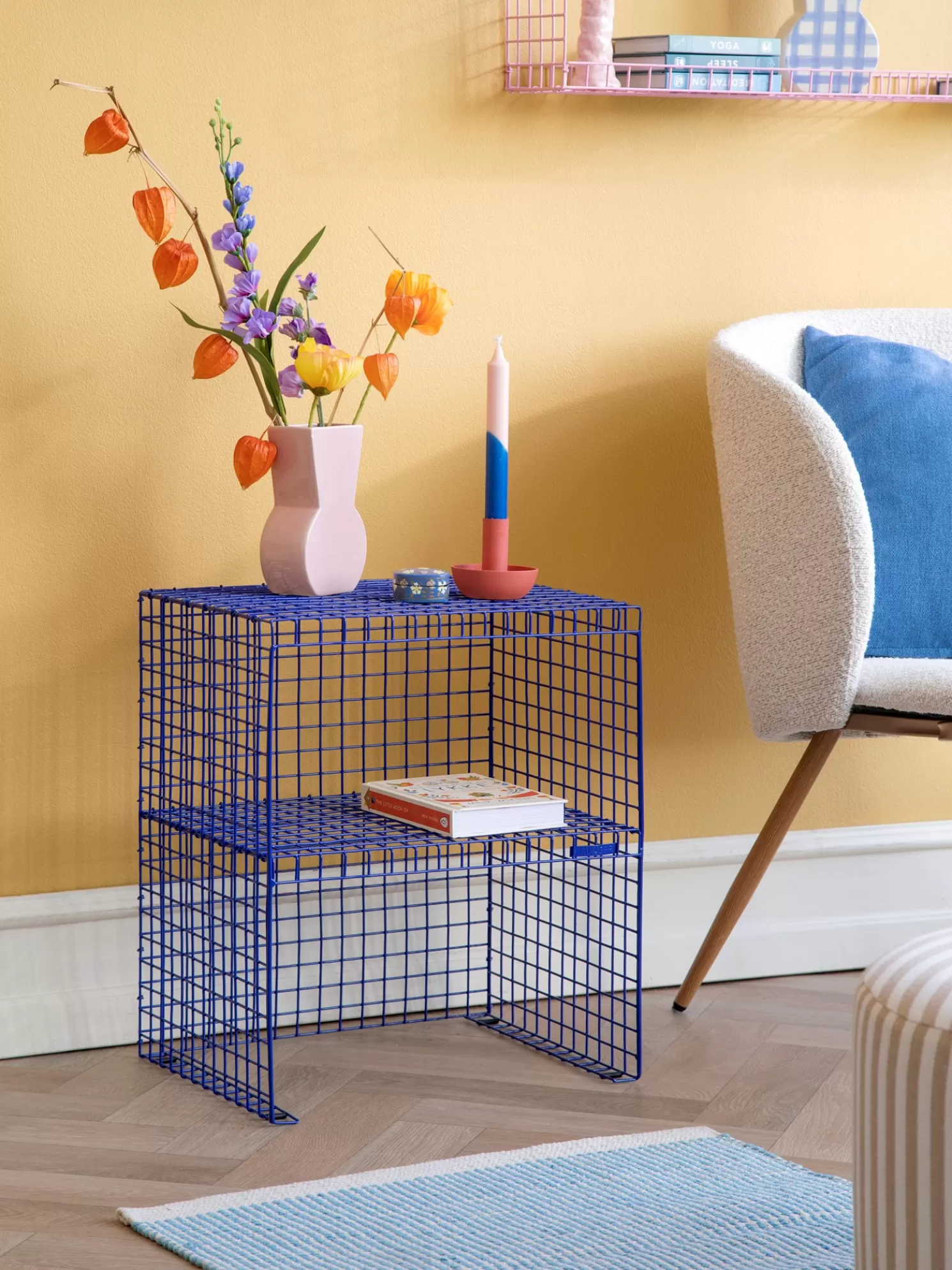 Best Søstrene Grene Schweiz GRID SIDE TABLE Beistelltisch Navy