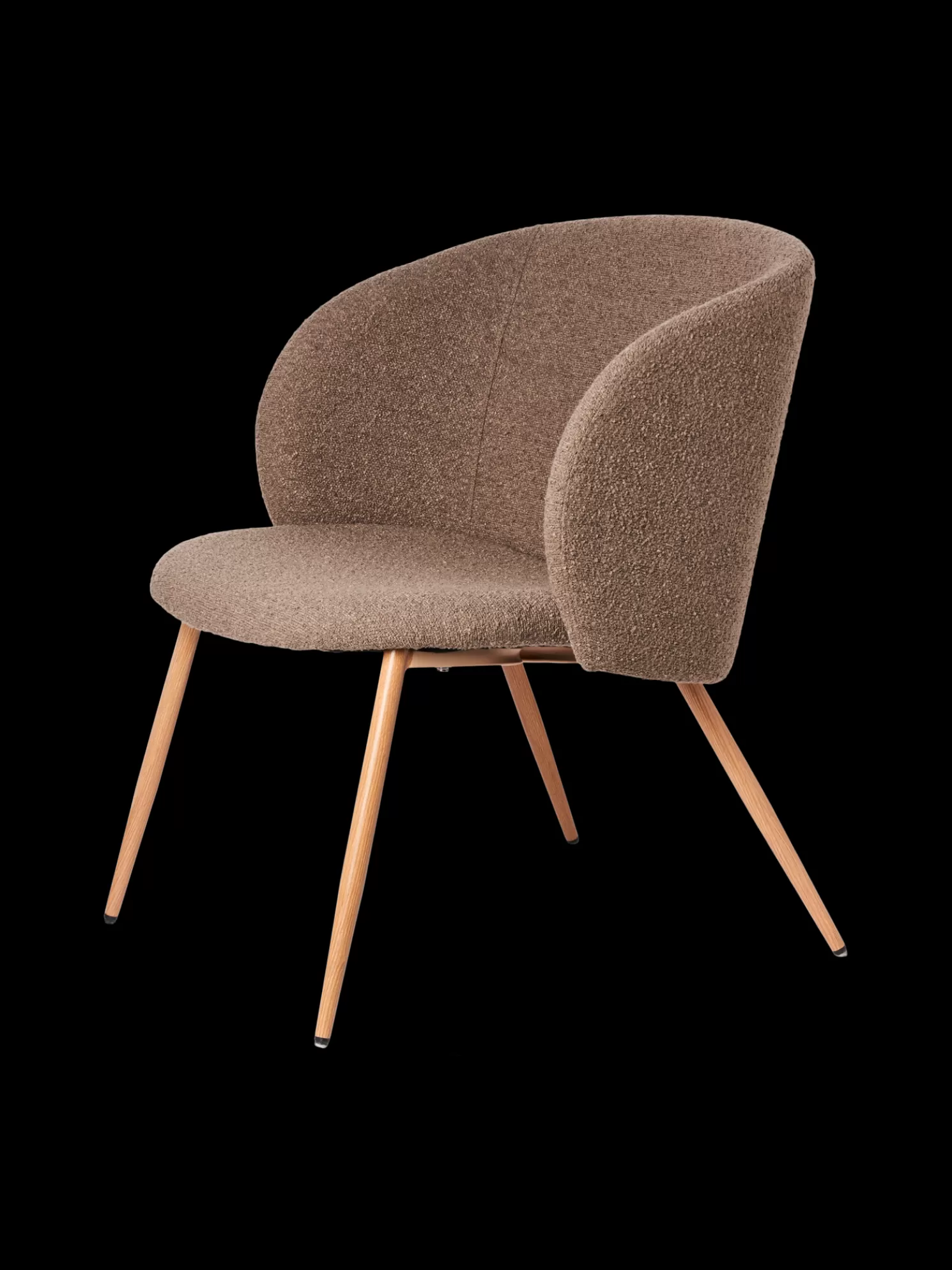 Clearance Søstrene Grene Schweiz Loungesessel Mit Bouclé-Stoff Brown