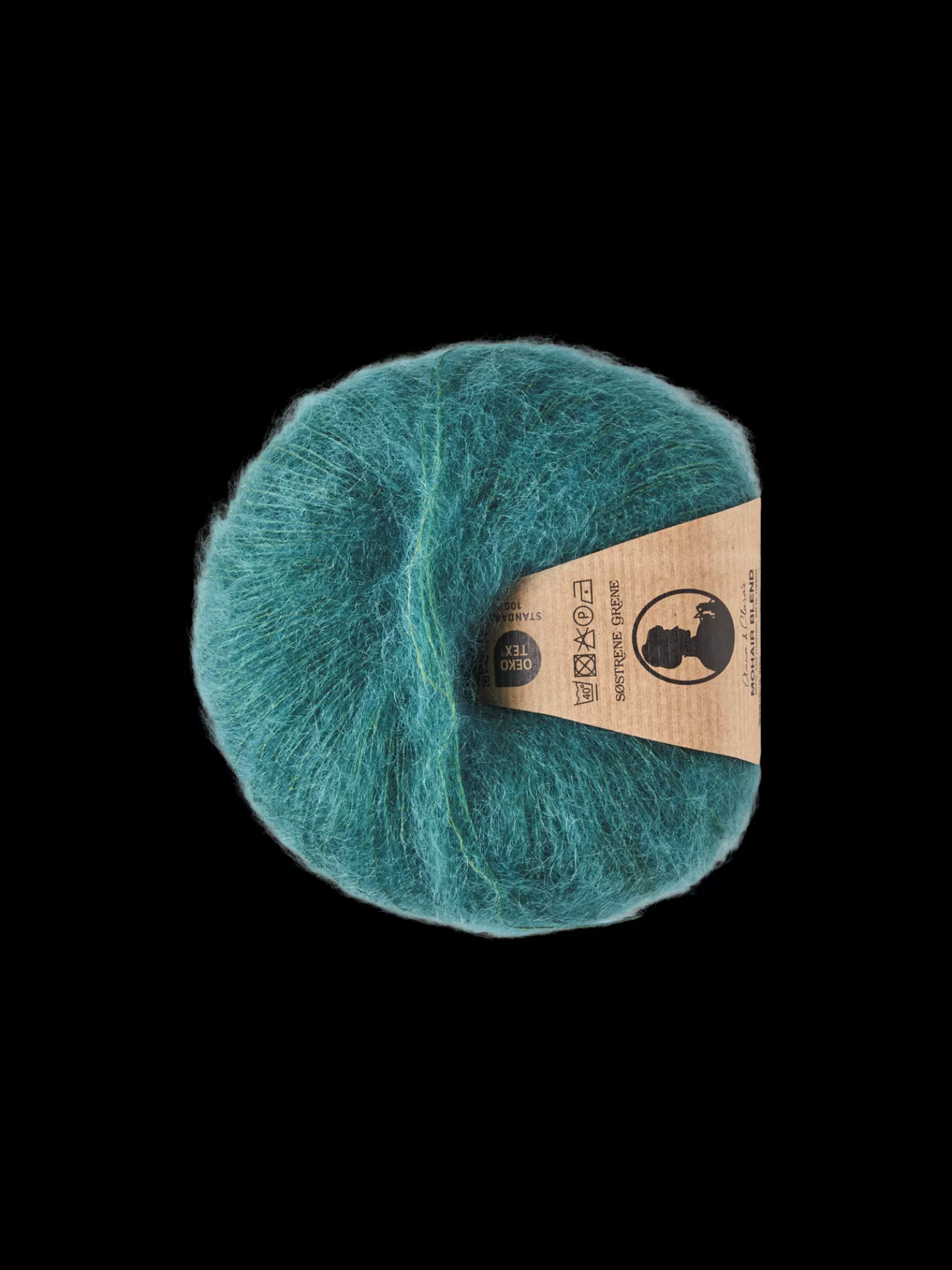 New Søstrene Grene Schweiz Mohair-Nylon-Garn Dark Green