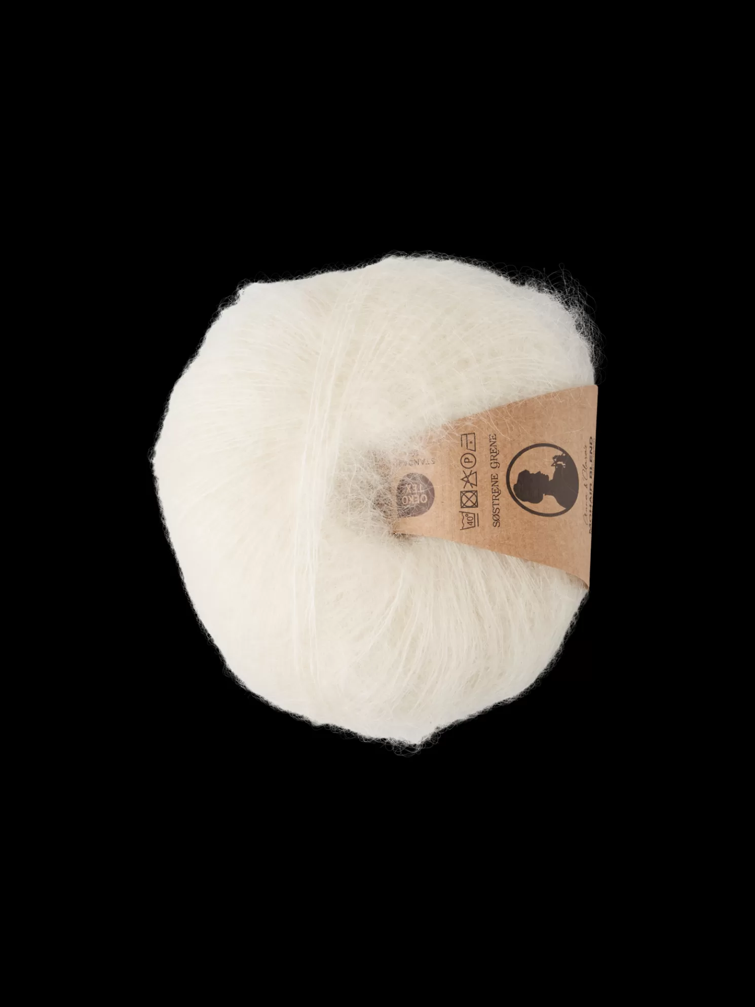 Online Søstrene Grene Schweiz Mohair-Nylon-Garn Off White