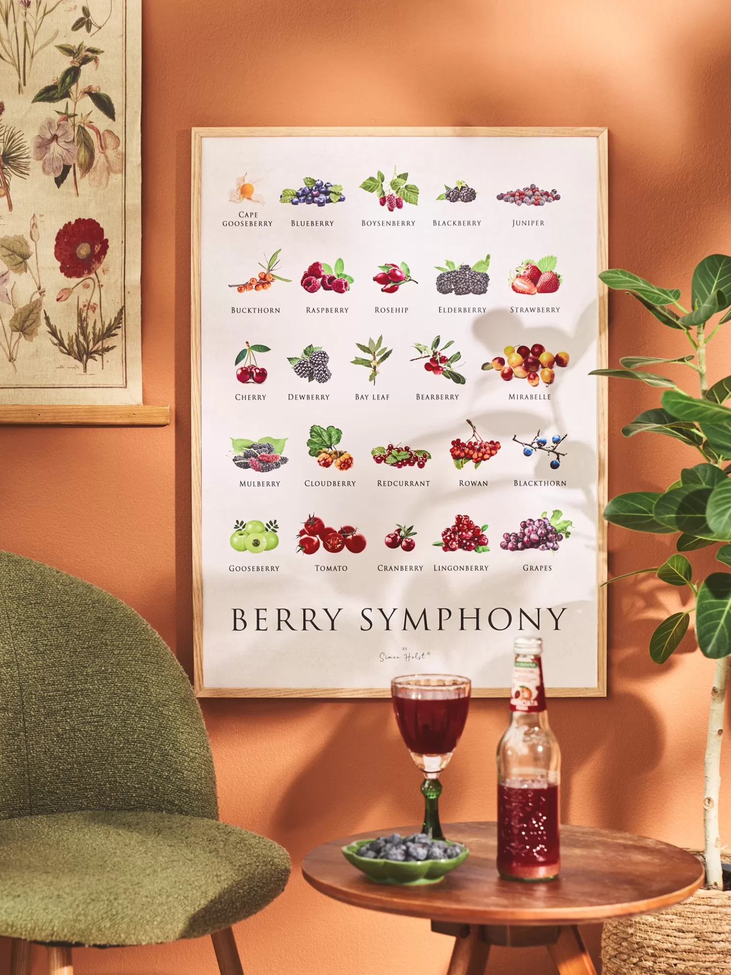 Sale Søstrene Grene Schweiz Poster Berry Symphony 50 X 70 Multi