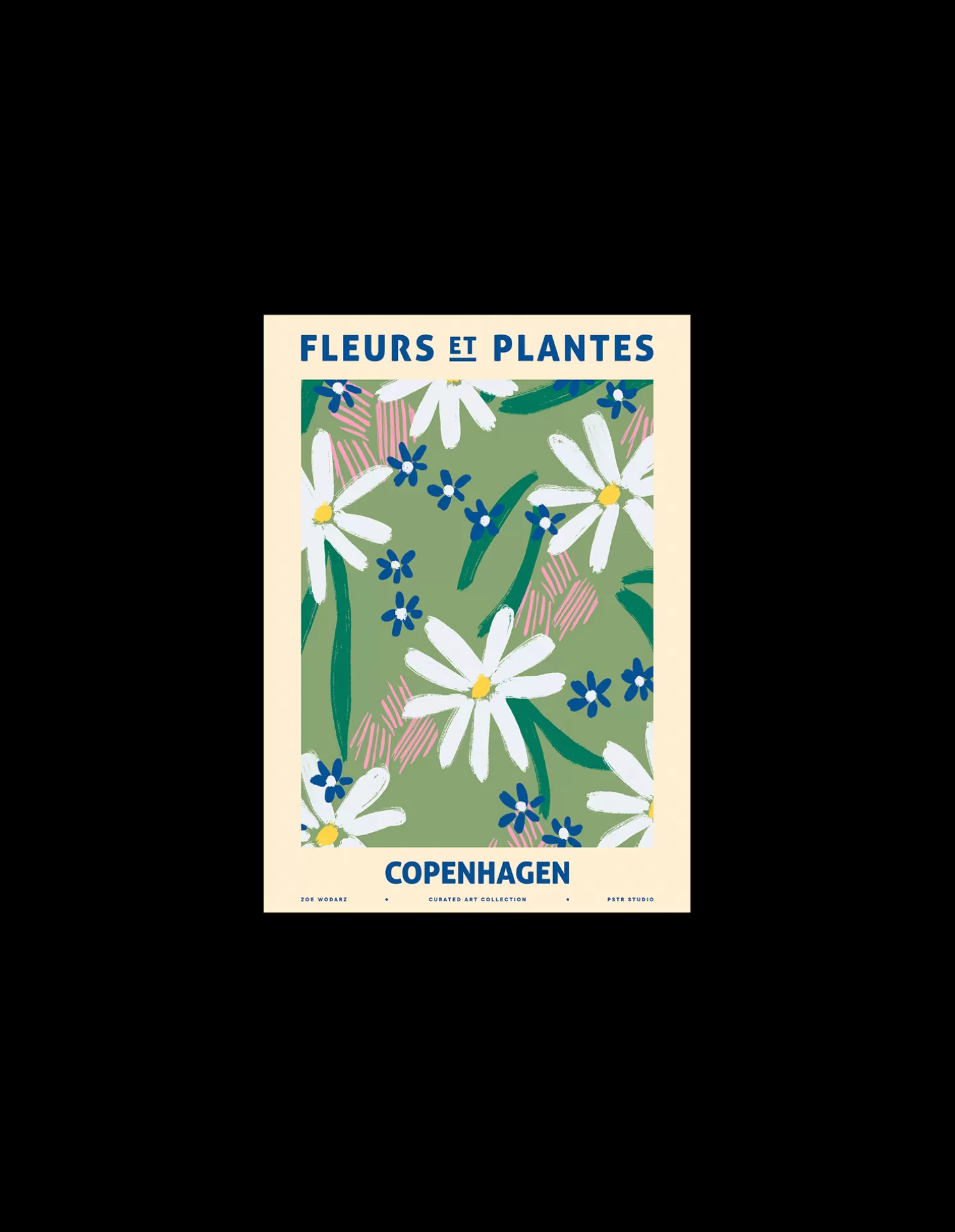 New Søstrene Grene Schweiz Poster Fleurs Et Plantes - Copenhagen A4 Sage Green