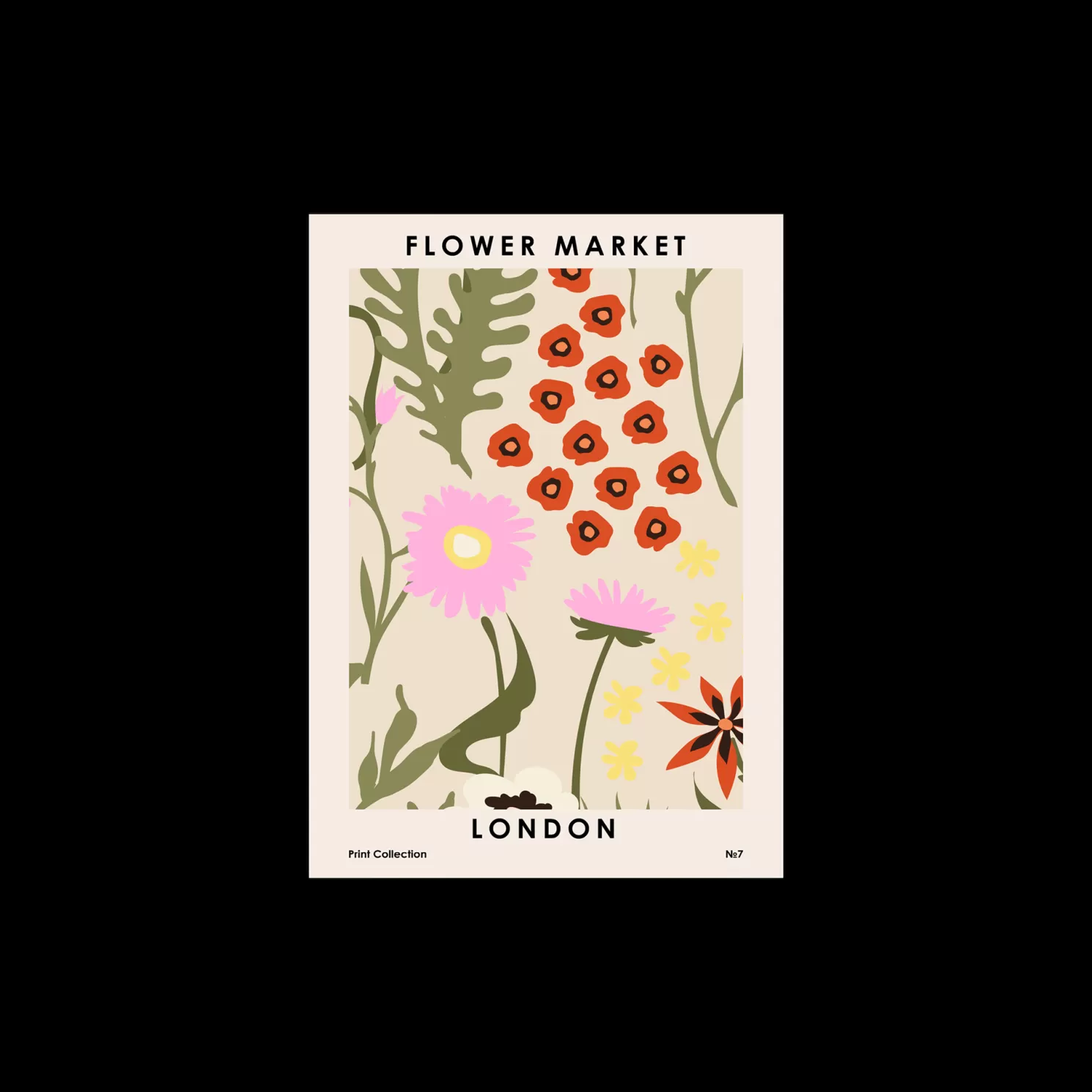 Best Sale Søstrene Grene Schweiz Poster Flower Market London 50 X 70 Tomato Red