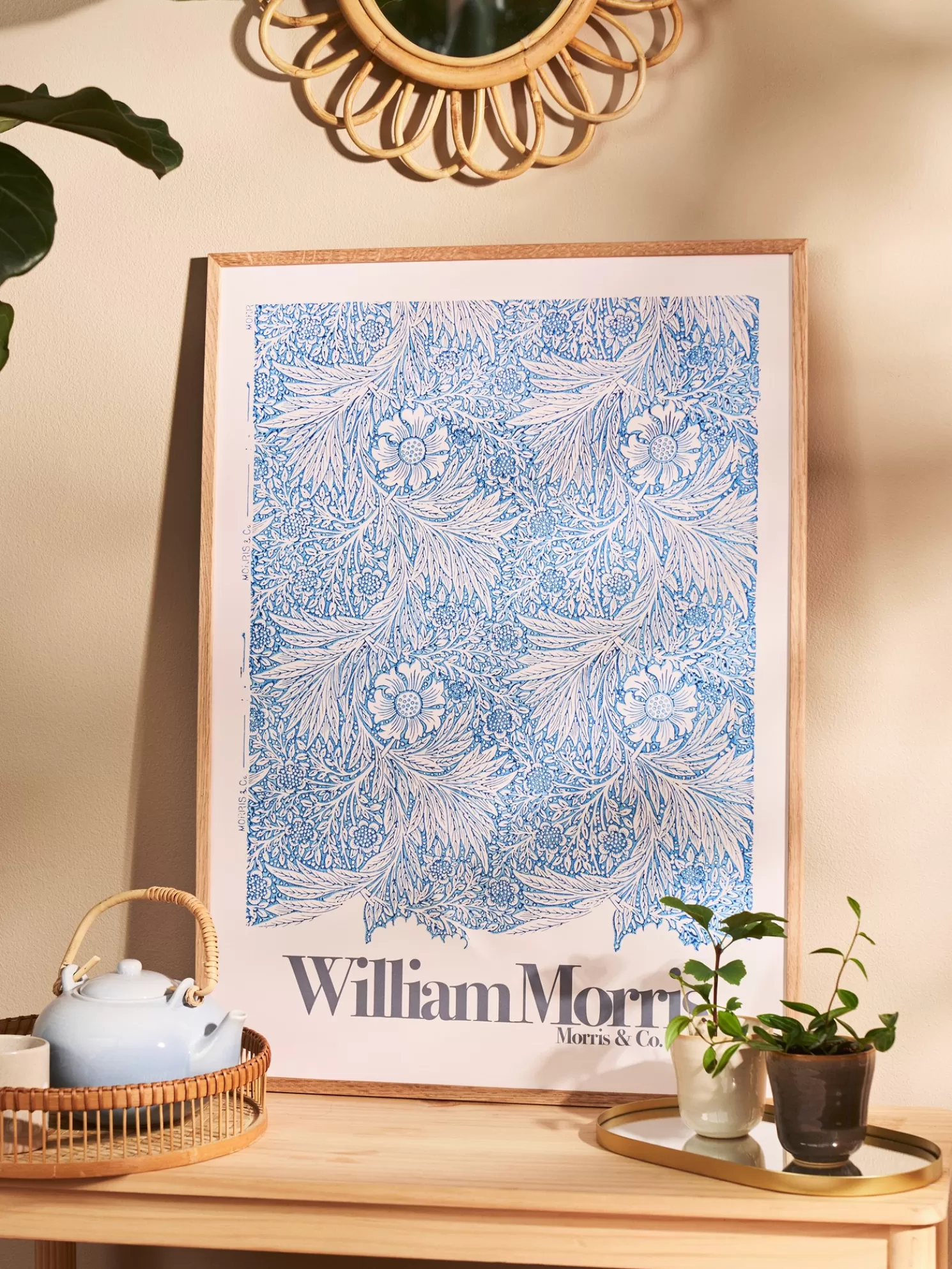 Best Søstrene Grene Schweiz Poster Marigold 50 X 70 Milky Blue