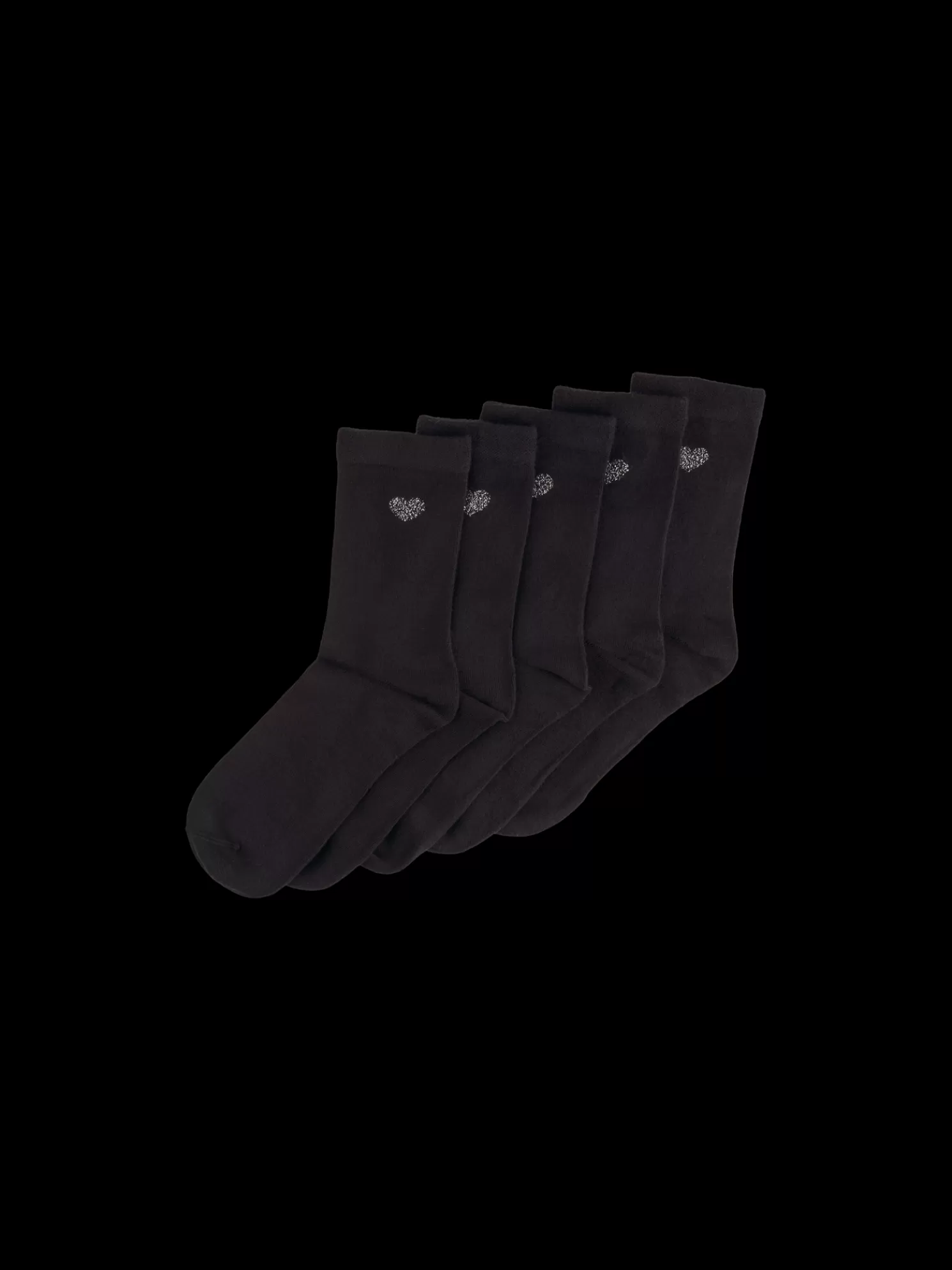 Fashion Søstrene Grene Schweiz Socken 5er-Pack 39/41 Black