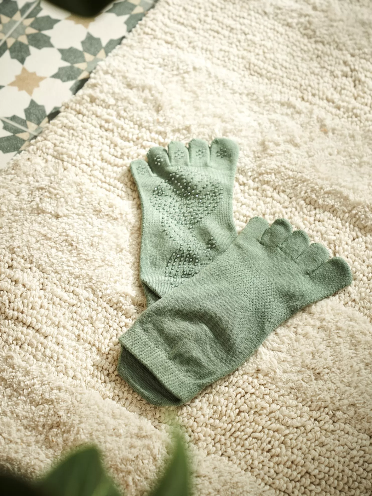 Hot Søstrene Grene Schweiz Zehensocken Moss Green